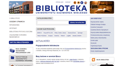 Desktop Screenshot of biblioteka.ukw.edu.pl