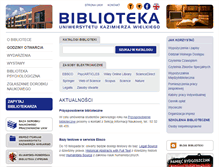 Tablet Screenshot of biblioteka.ukw.edu.pl