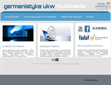 Tablet Screenshot of germanistyka-multimedia.ukw.edu.pl